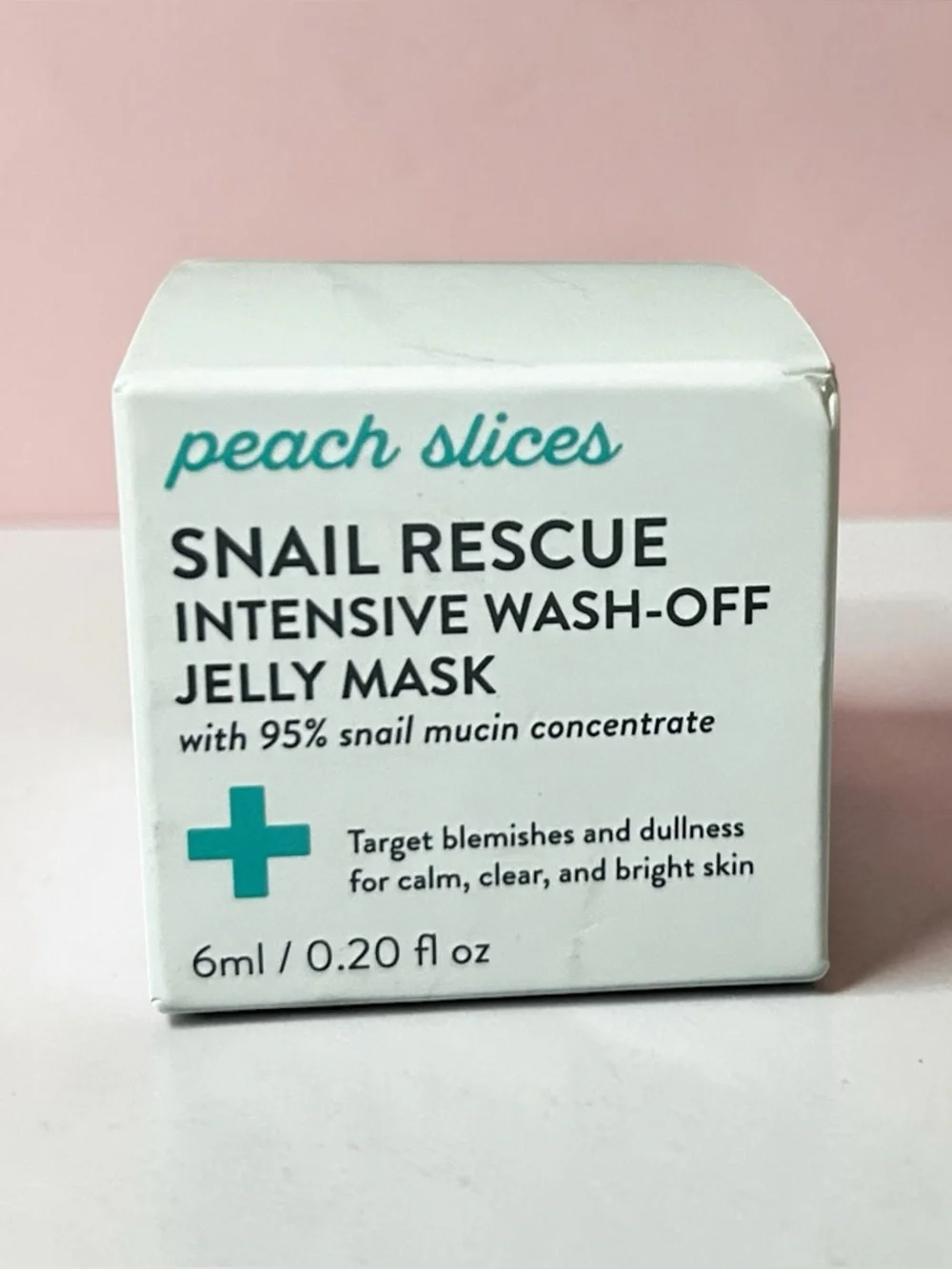 Peach Slices Snail Rescue Intensive Wash-Off Jelly Mask | Mini